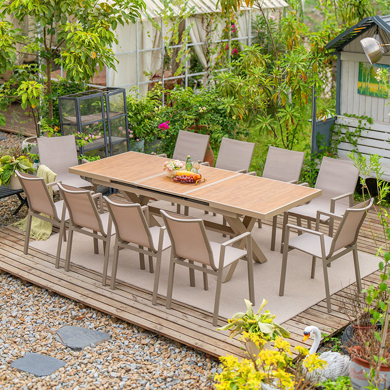 Outdoor Furniture Durable - Современный прочный алюминиевый садовый стол со