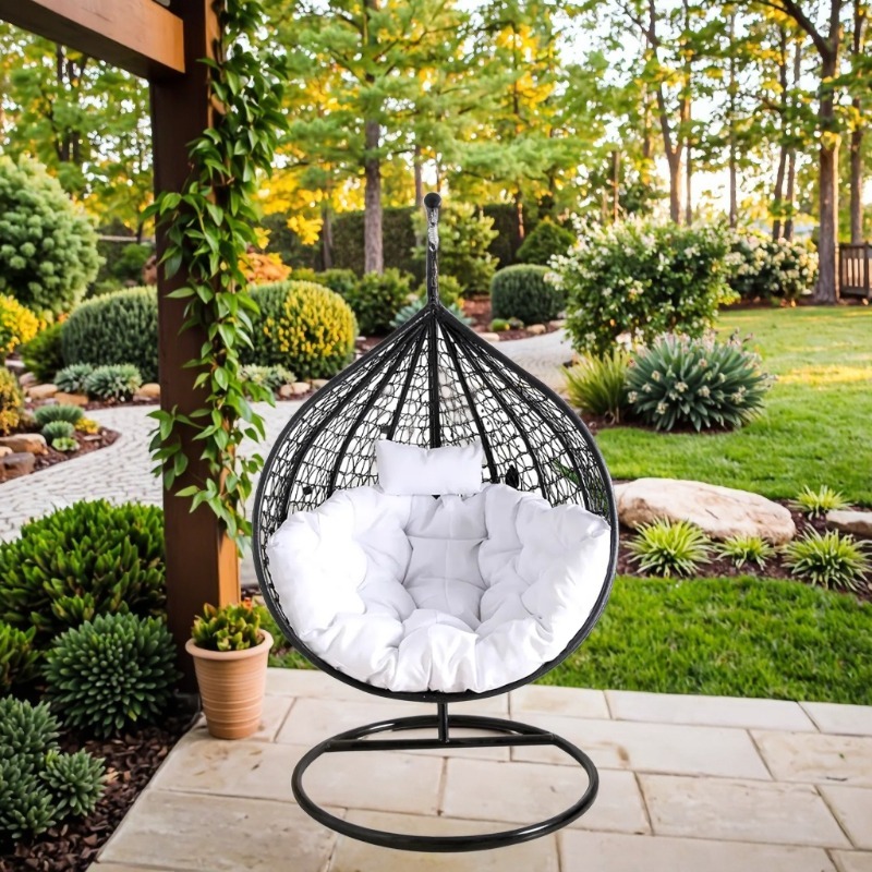 Garden Swing Chair - Новинка 2026: Складное кресло-гамак из металла