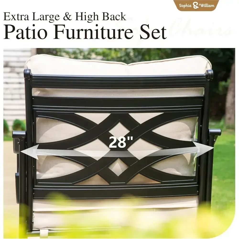 Большой комплект уличной мебел – обзор и цена Outdoor Furniture Metal Chairs