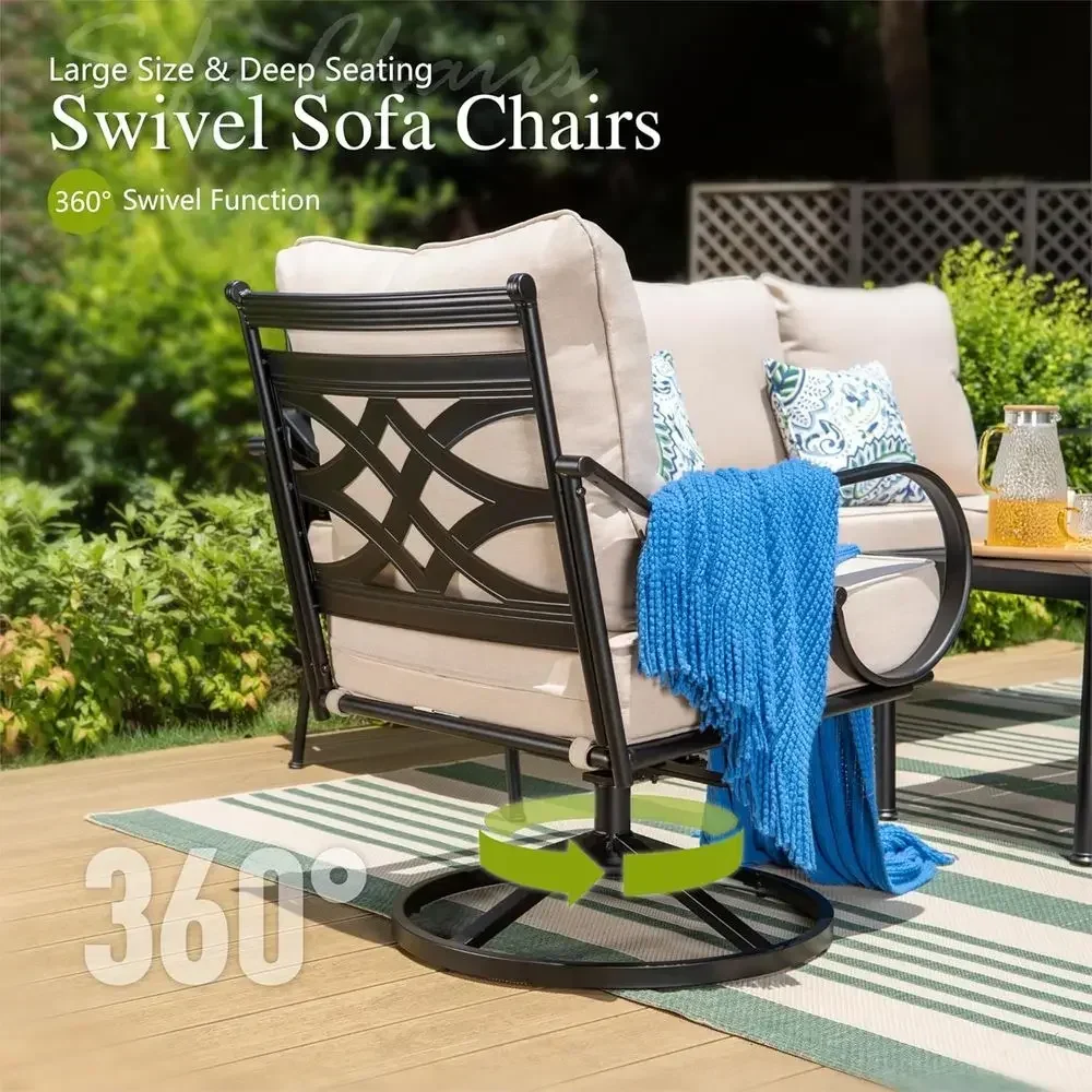 Большой комплект уличной мебел – обзор и цена Outdoor Furniture Metal Chairs