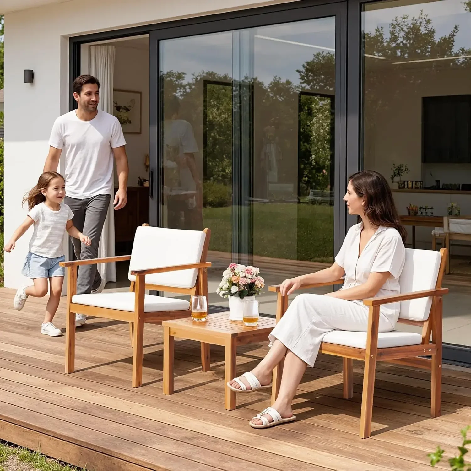 Комплект садовой мебели из 3 п – обзор и цена Outdoor Furniture Table And Chairs