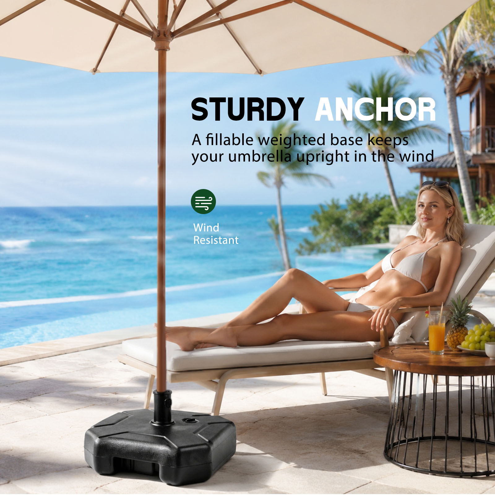 Наполняемая водой/песком утяже – обзор и цена Outdoor Furniture Sunbrella