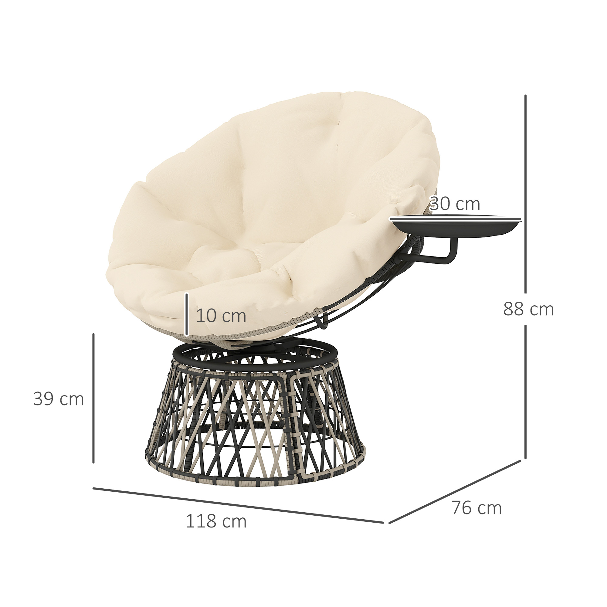 39-дюймовое уличное кресло-пап – обзор и цена Outdoor Furniture Metal Chairs