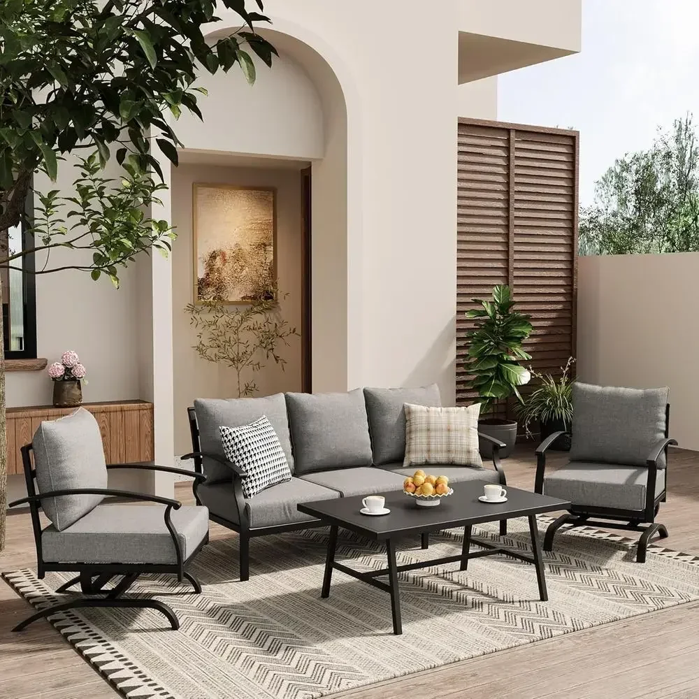Серый металлический комплект с – обзор и цена Outdoor Furniture Metal Chairs
