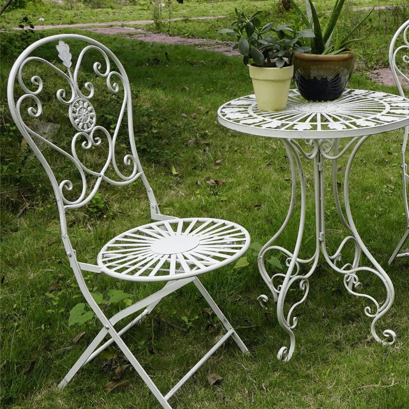 Французские винтажные железные – обзор и цена Outdoor Furniture Metal Chairs