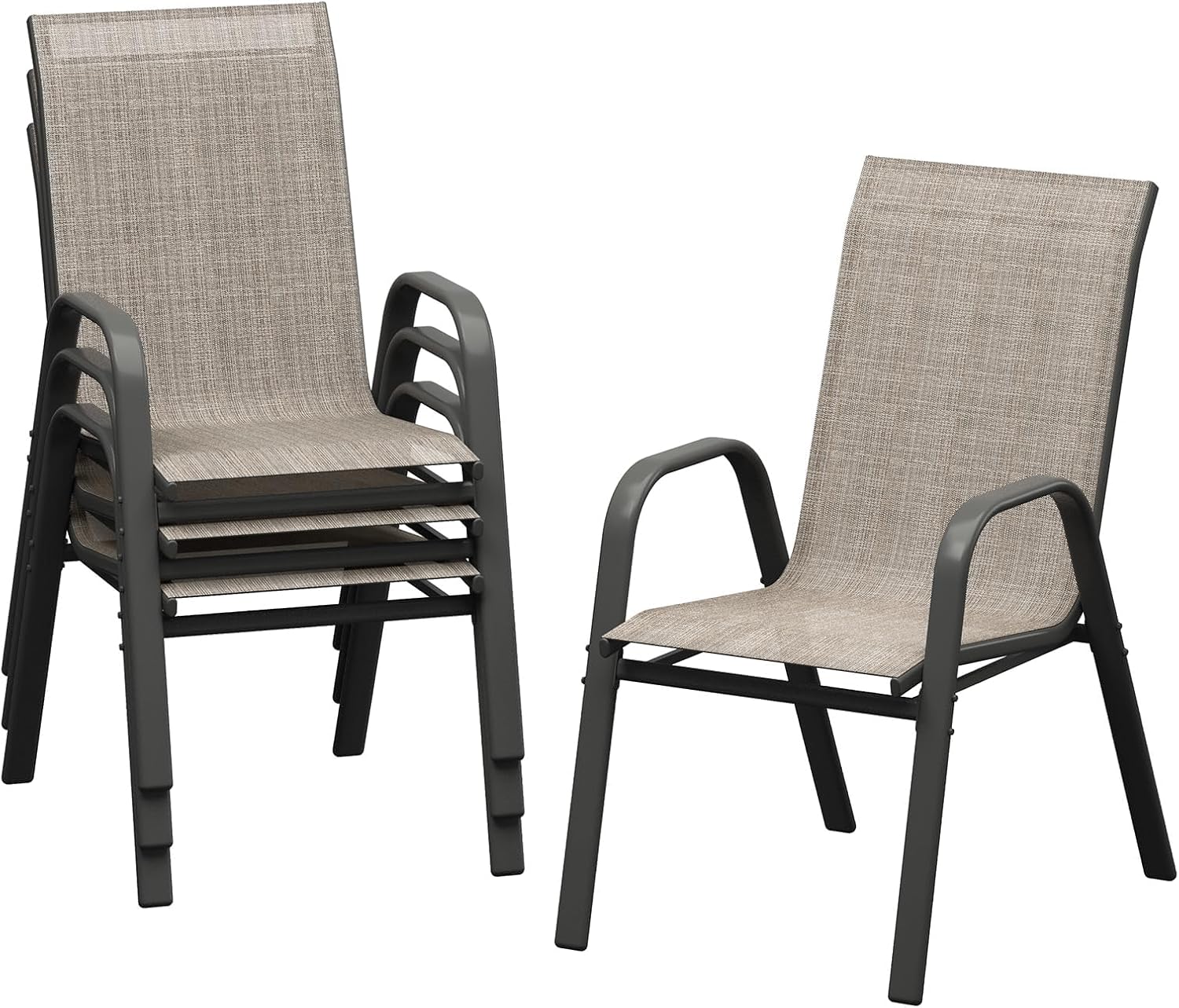 Набор из 4 стульев для патио,  – обзор и цена Outdoor Furniture Metal Chairs